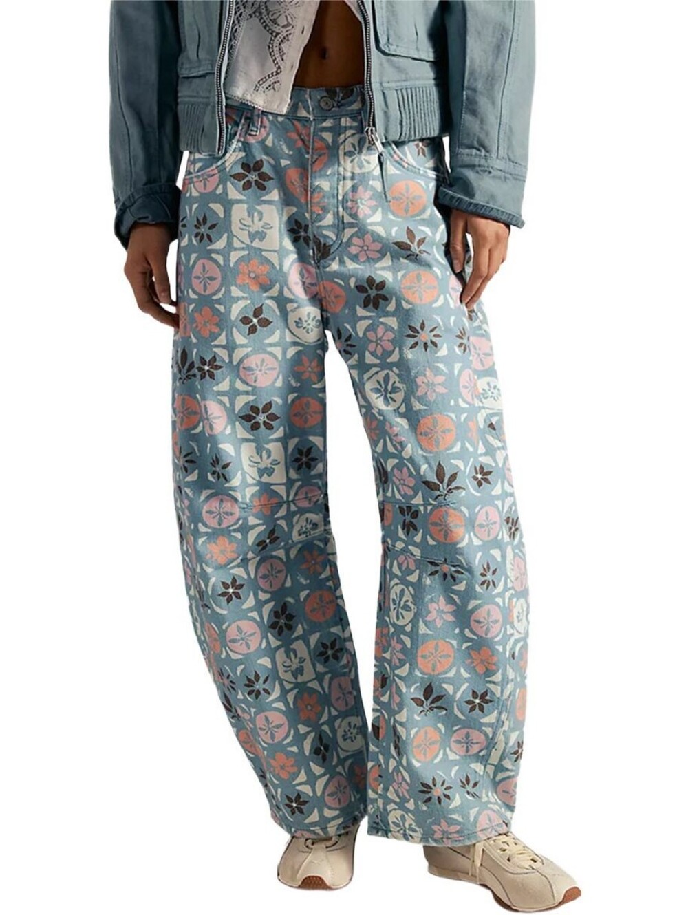 Free People Good Luck Barrel Leg Jeans
